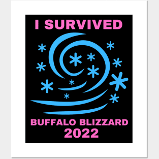 I SURVIVED BUFFALO BLIZZARD 2022 Posters and Art